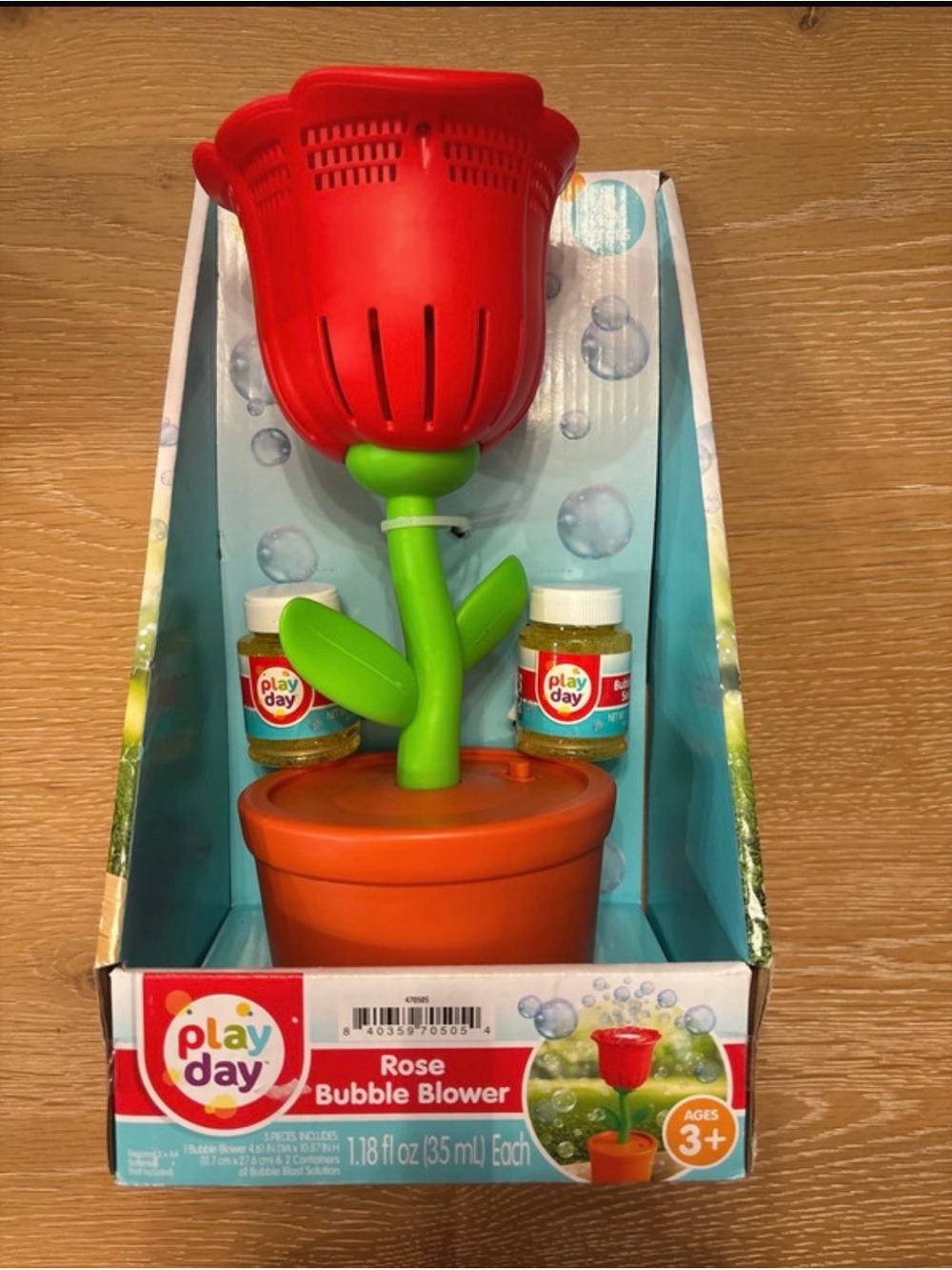 Play Day Red Rose Bubble Blower - Kids Toy